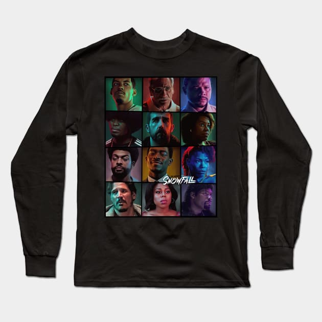 Snowfall Long Sleeve T-Shirt by Art Simpson